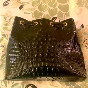 Beautiful and lovely Extra large black Brahmin purse